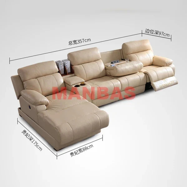 Tech Smart Electric Reclining Sofa Set Functional Genuine