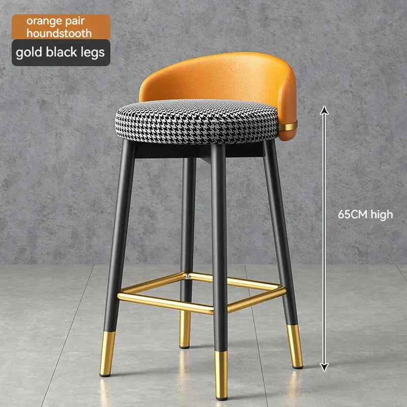 Round Kitchen Bar Chair Modern Luxury Office Reception