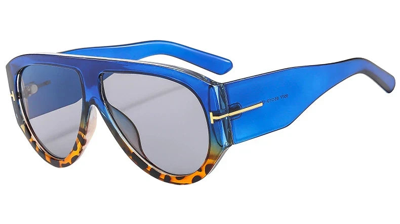 Oversized Pilot Sunglasses Women Fashion 2023 Luxury Big