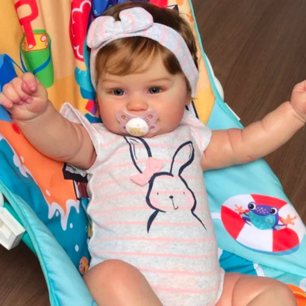 50CM Reborn Baby Doll Maddie Girl Hand-Detailed Painting