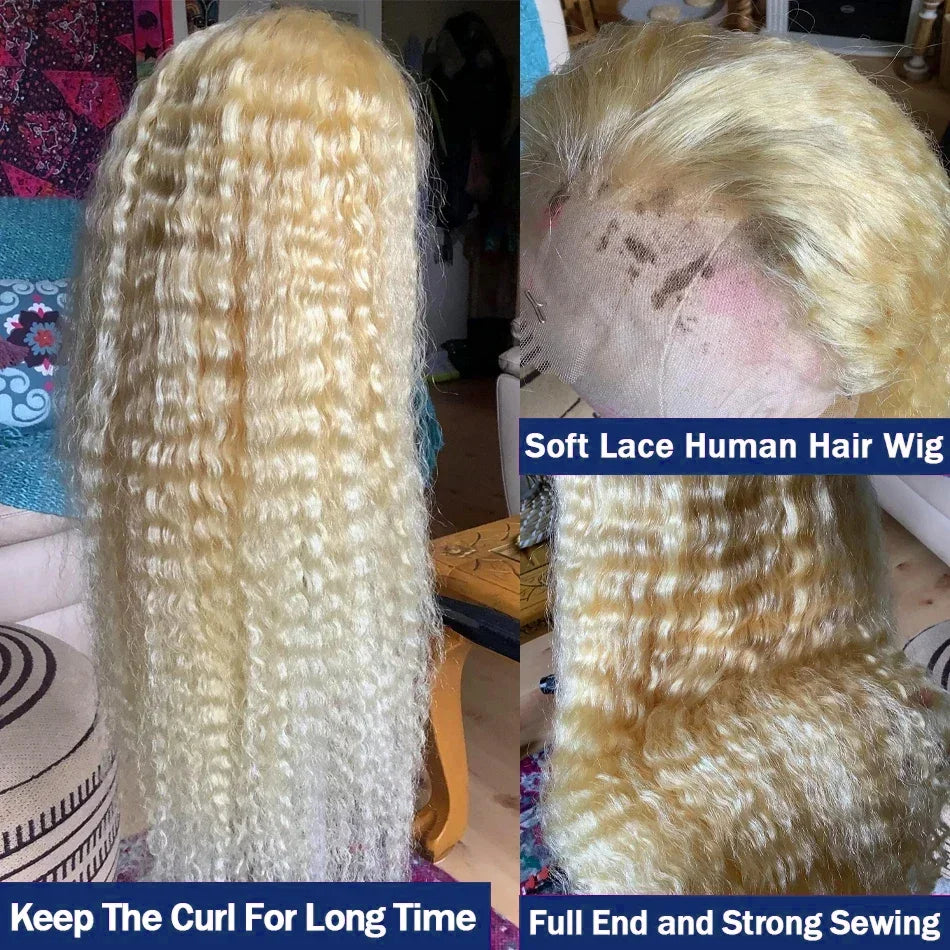 Wiggogo Blonde Lace Front Wig Glueless 613 Hd