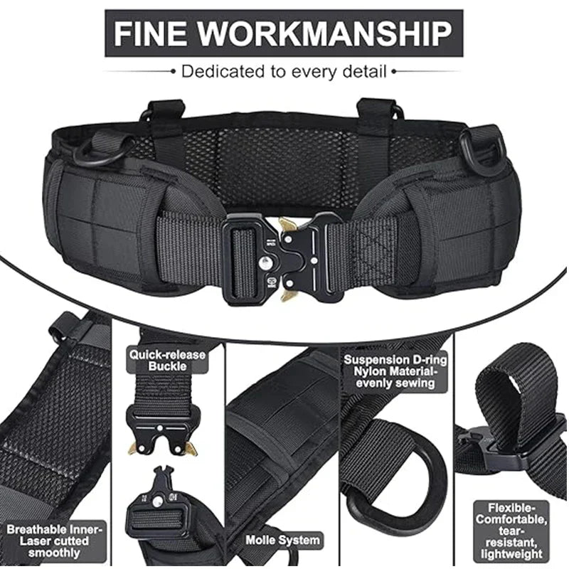 Men's Waist Belt Set Military Outdoor Hunting Tactical