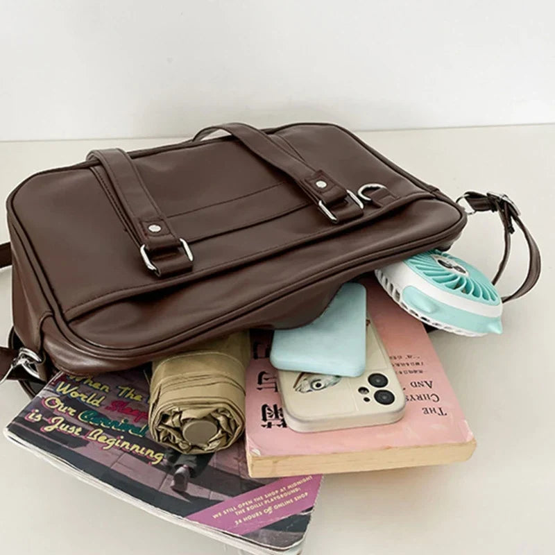 Women Harajuku Crossbody Bags Messenger PU Leather Shoulder