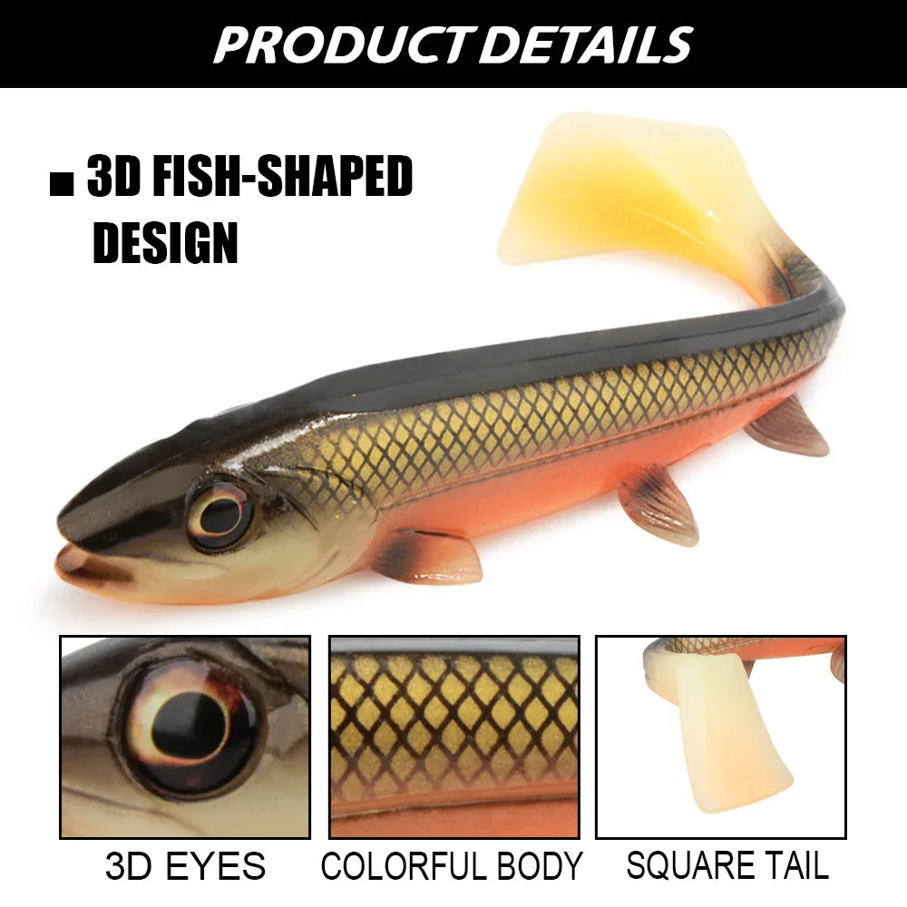 Spinpoler Big Fish Soft Fishing Lure With Stinger