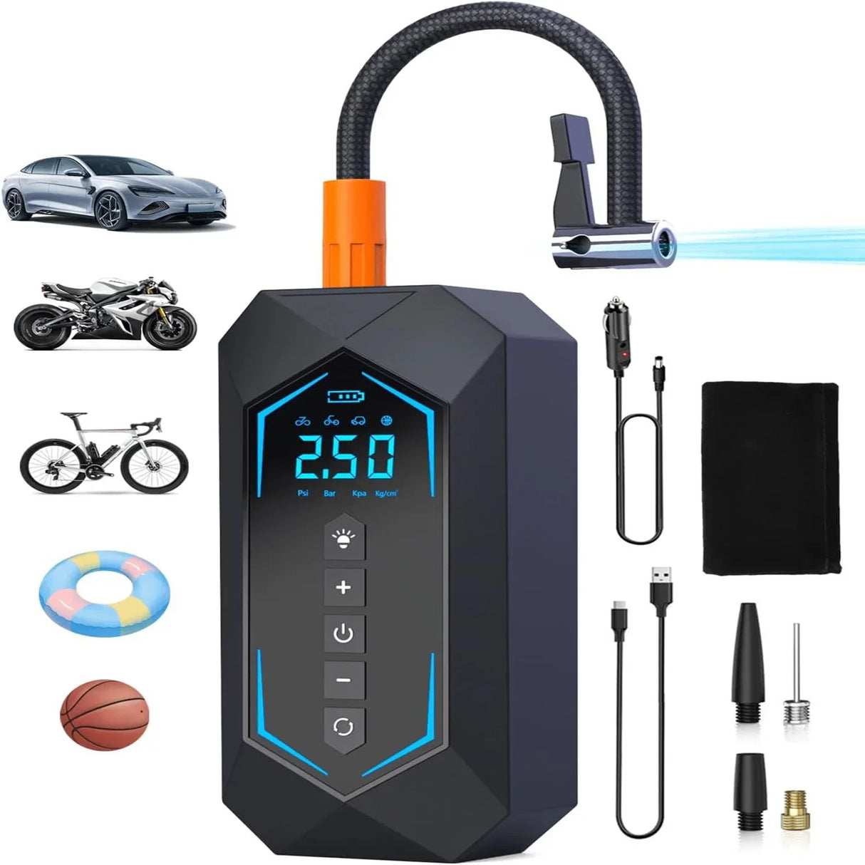 Car Tire inflation pump Portable Air Compressor Wireless