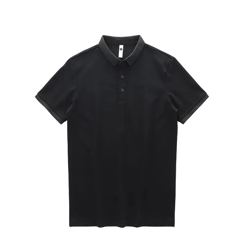 Dukeen Solid Color Polo Shirts for Men Short-Sleeved