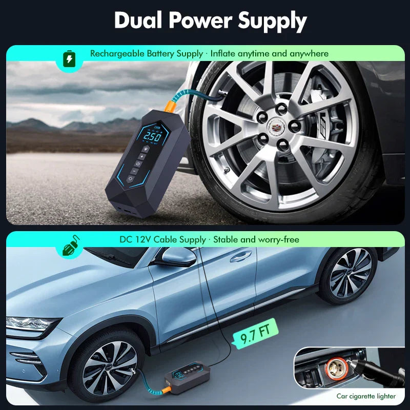 Car Tire inflation pump Portable Air Compressor Wireless