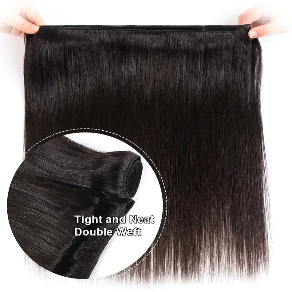 Straight Human Hair Bundles 100% Human Hair Bundles