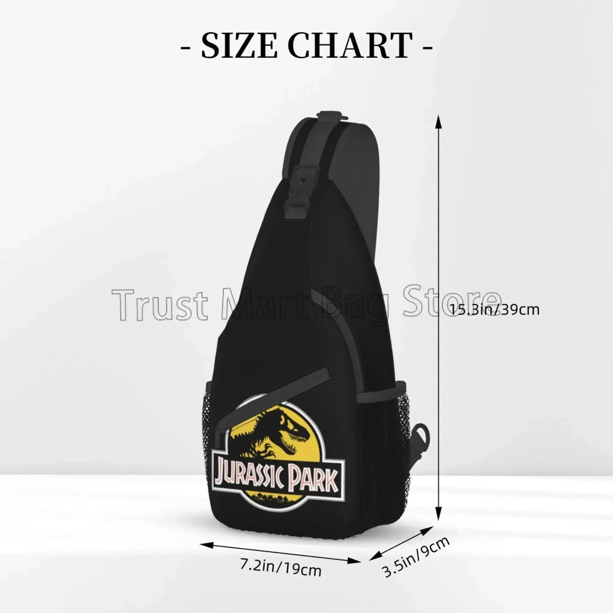 Jurassic Park Sling Bag for Women Men Crossbody