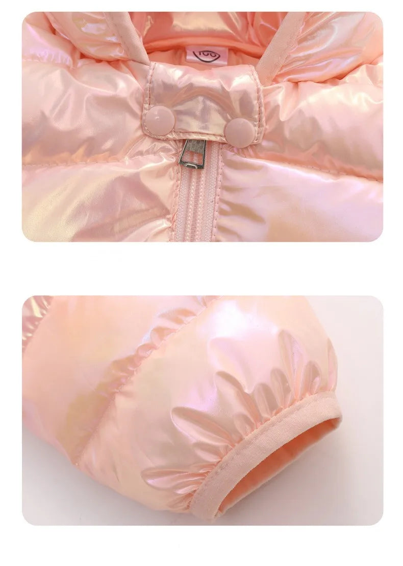 Winter Hooded Lightweight Down Jackets Children Girls Boys