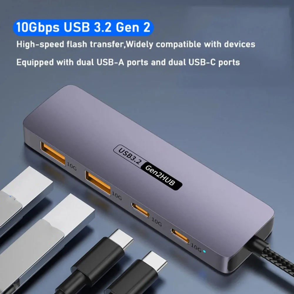 HUB USB C HUB 10Gbps Type-C 3.2 GEN