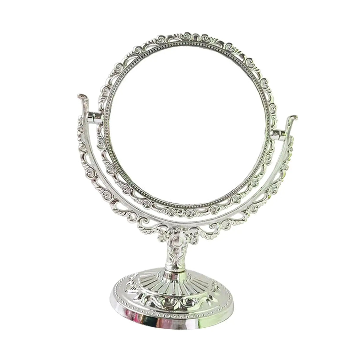Tabletop Makeup Mirror Elegant Decorative 360 Degree Rotation