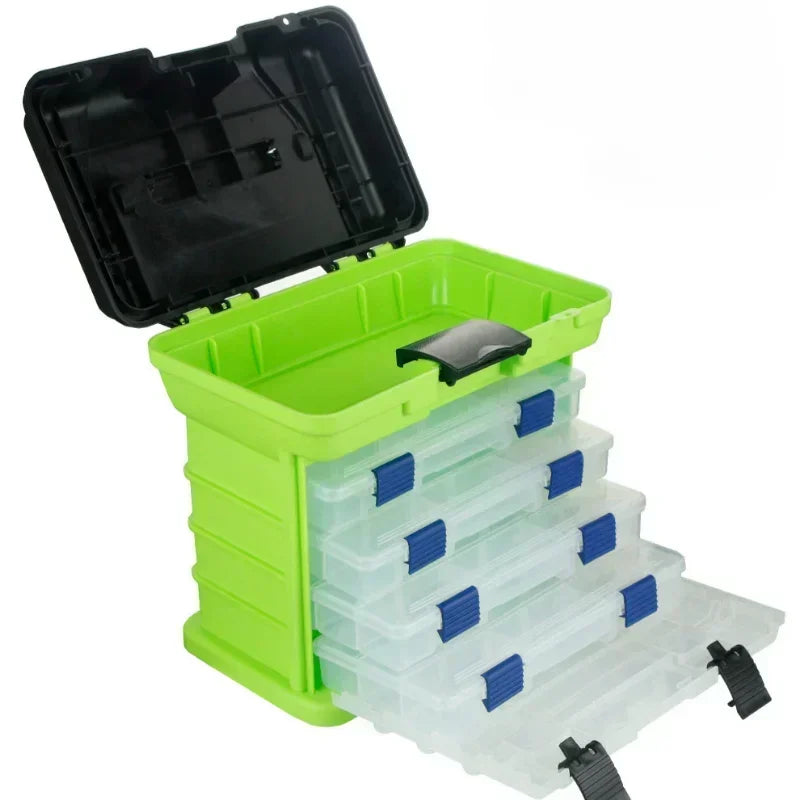 27x17x26cm 4-layer Multifunctional Fishing Gear and Bait Storage