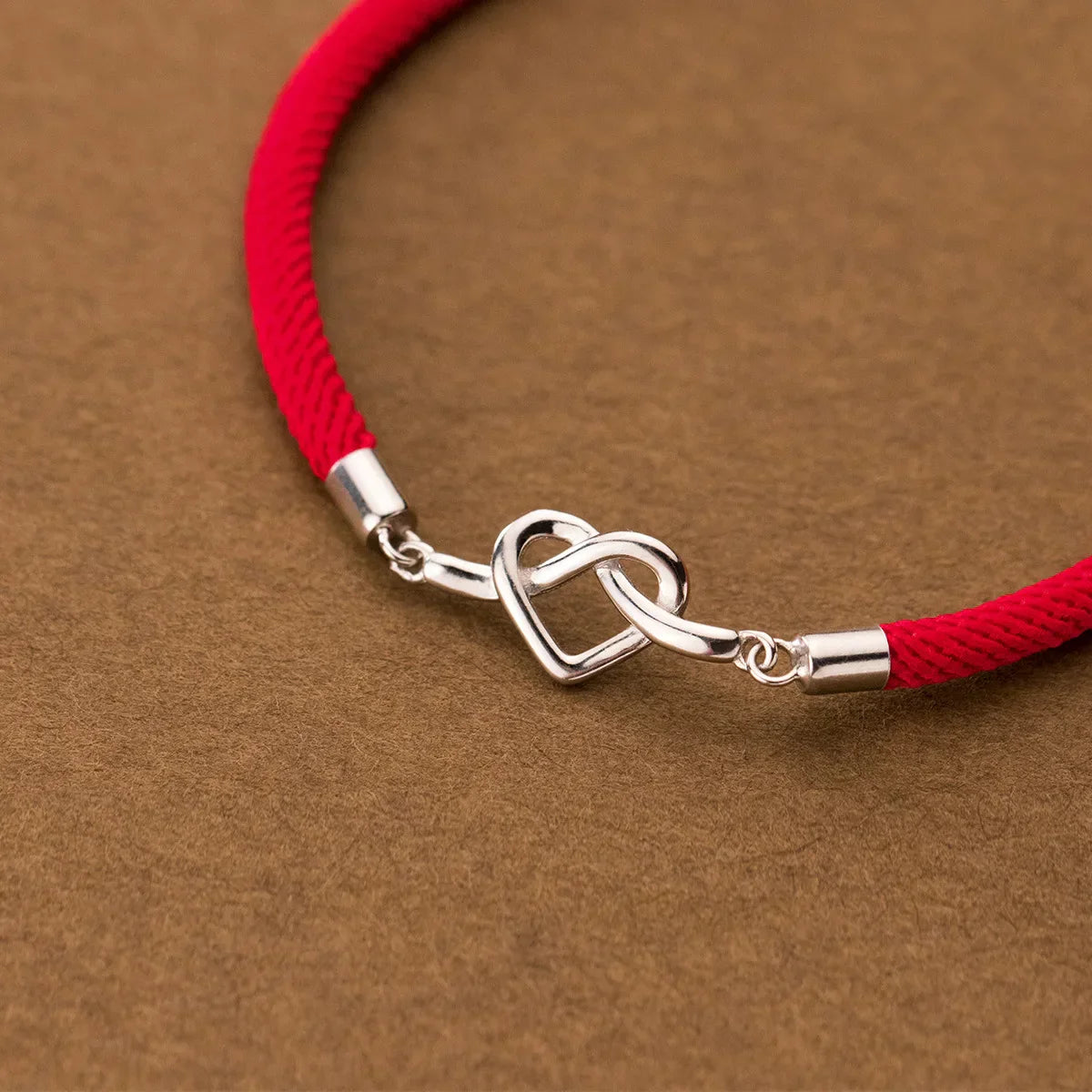 La Monada 16-19.5cm 925 Sterling Silver Heart Red