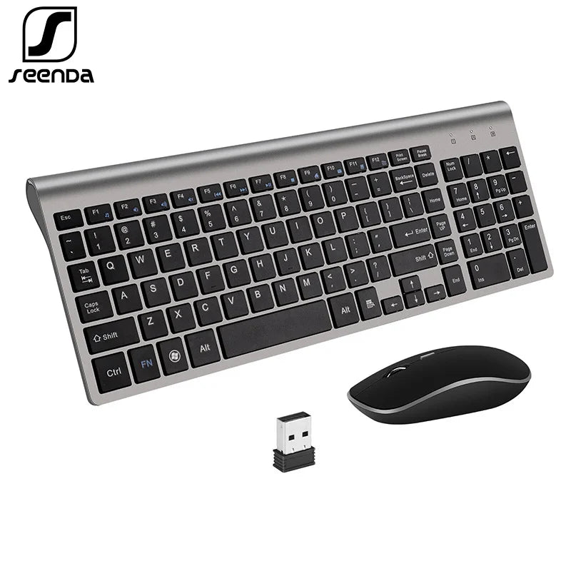 SeenDa Russian Spain Wireless Keyboard and Mouse Combo