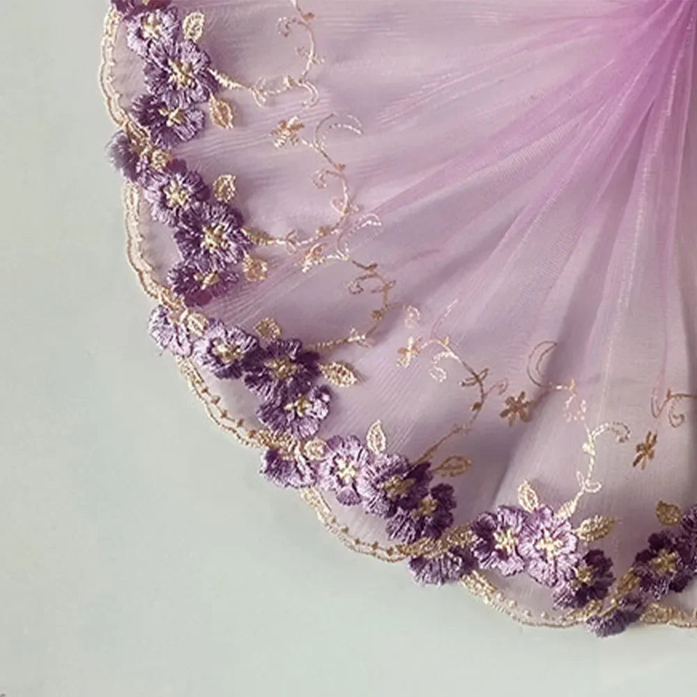 11/17.5cm Wide Mesh Tulle Beaded Embroidery Guipure Lace