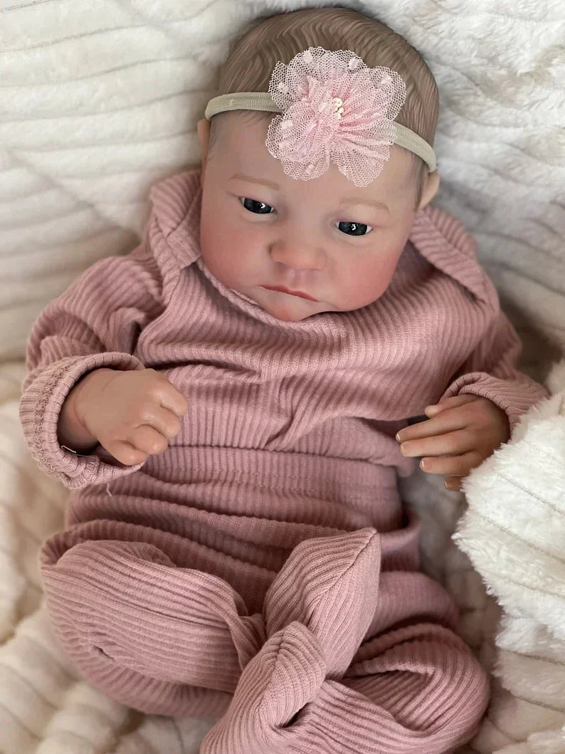 NPK19inch Awake Reborn Baby Doll Already Painted Finished