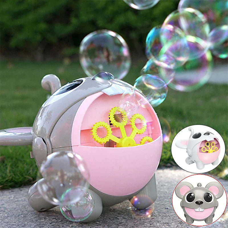 Electric Bubble Machine Automatic Cartoon Mouse Soap Bubble