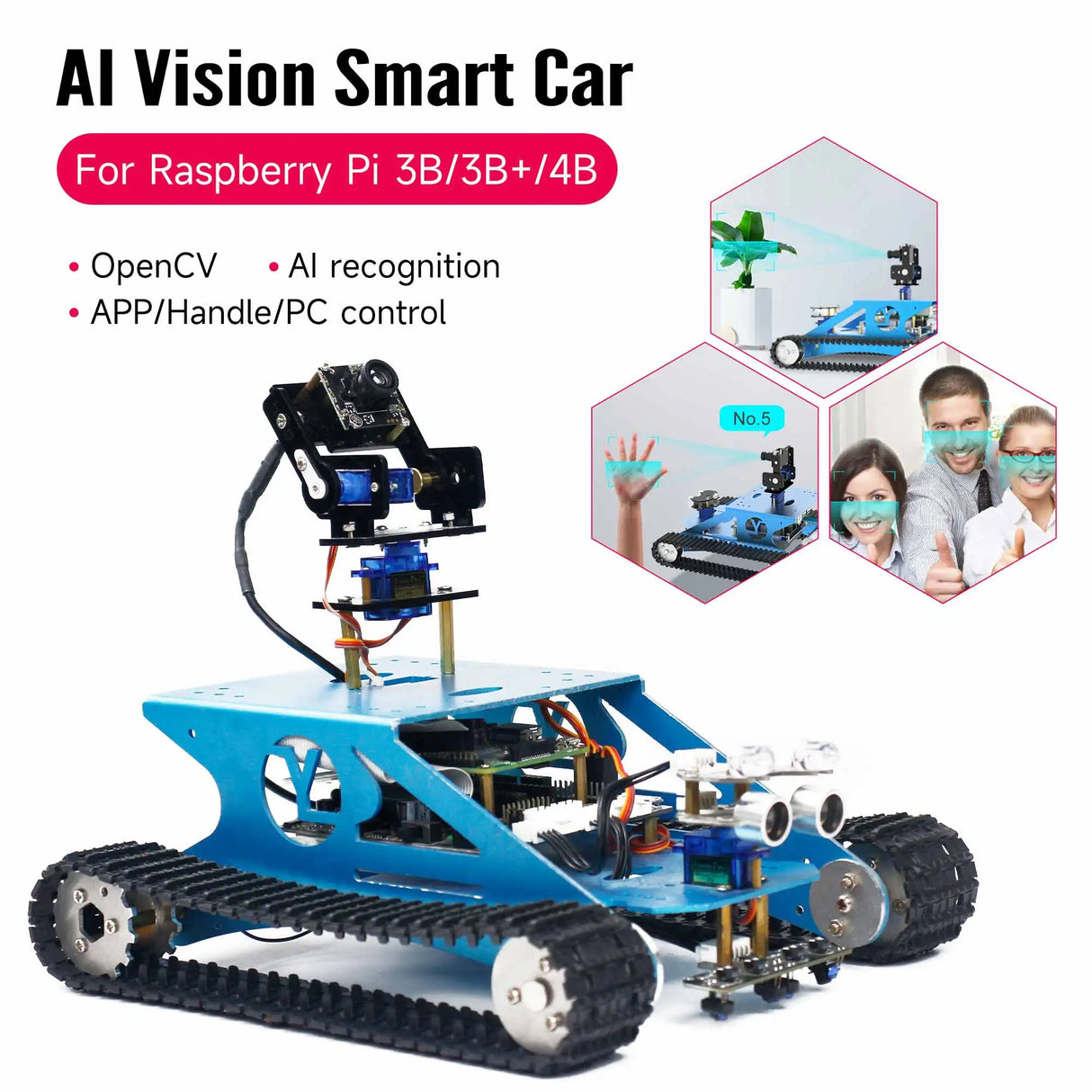 Smart Tank Robot Car Kit for Raspberry Pi