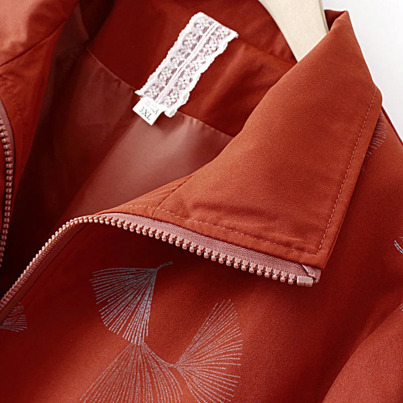 7xl Plus Size Jacket Women Clothing Casual Print