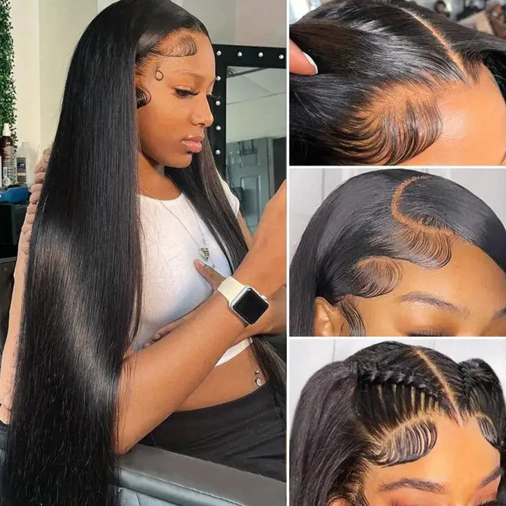 13x6 HD Lace Frontal Wig 34 Inch Straight