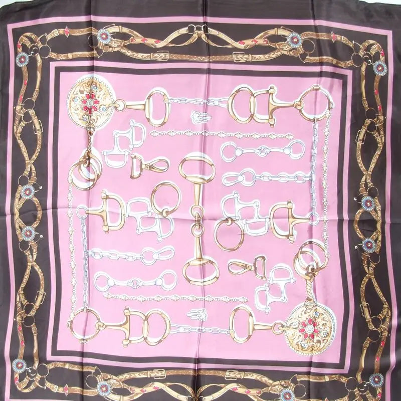 Spring And Autumn Female Satin Scarf,Big Square Scarves