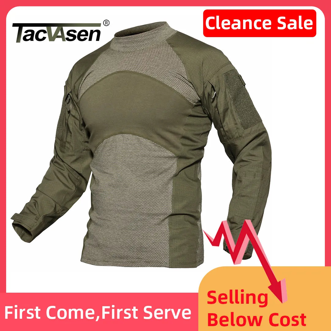 TACVASEN Oversize Long Sleeve Work tshirt Mens Summer