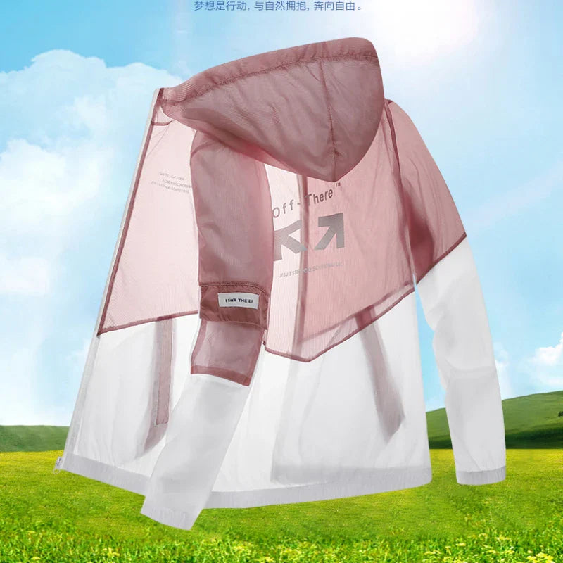 Men Summer Ultralight Jacket Thin Sunscreen Casual Zip-Up