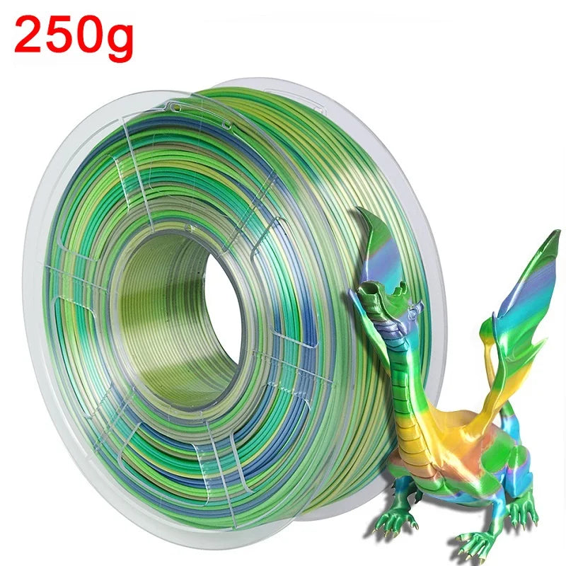 Silk PLA Rainbow Filament 1.75mm 3d Printer Filaments