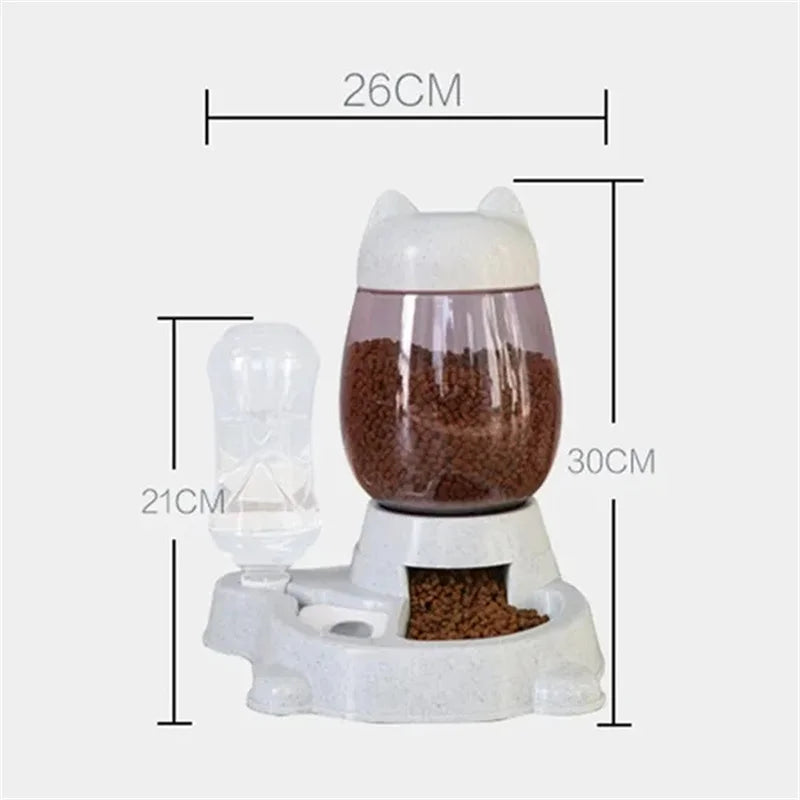 Pet Automatic Feeder Dog Cat Drinking Bowl Anti