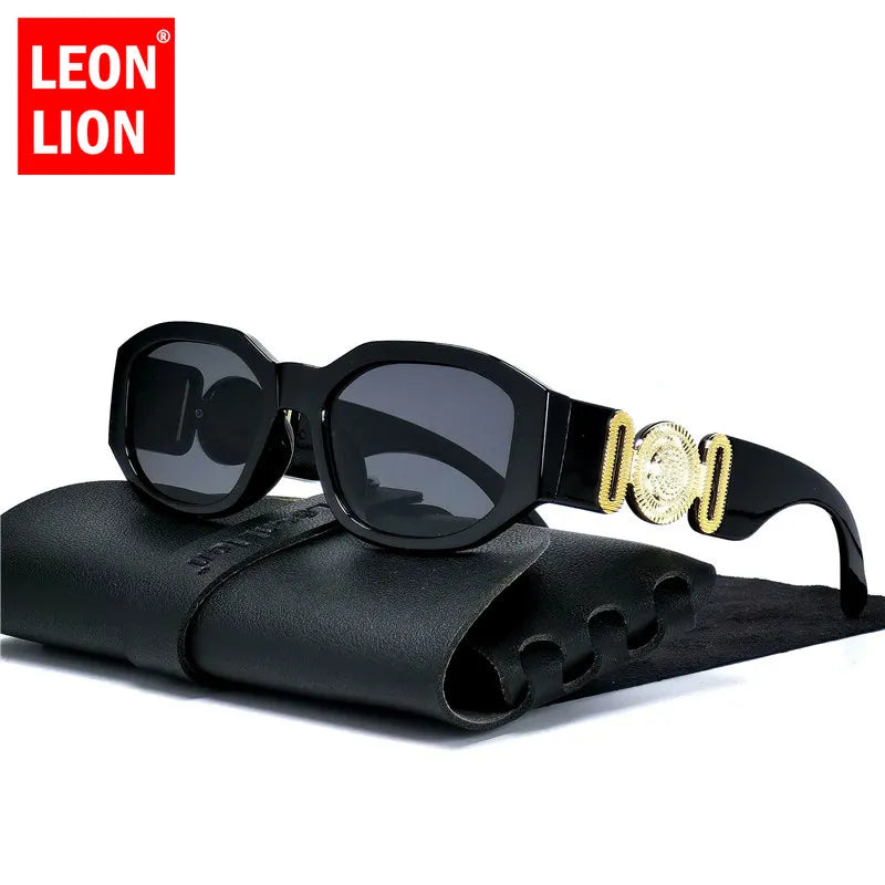 LeonLion Vintage Oval Sunglasses Women Brand Designer Glasses