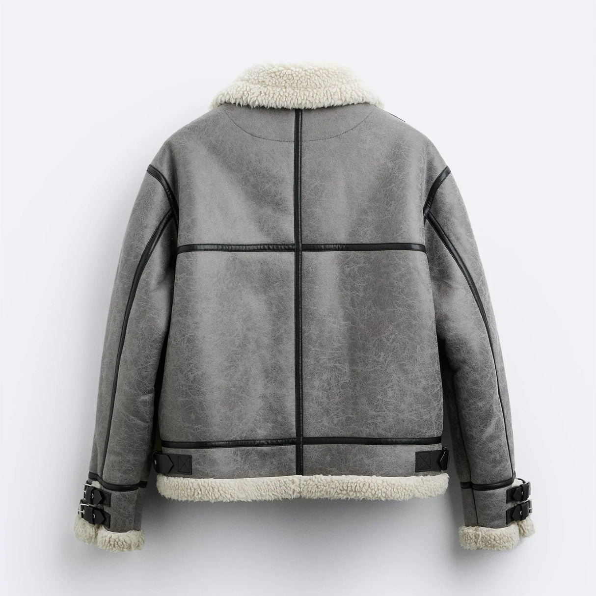 Winter Lapel Suede Rolled Lambskin American Style High