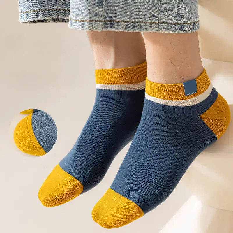 10Pairs Men's Spring Summer Sports Thin Socks Breathable