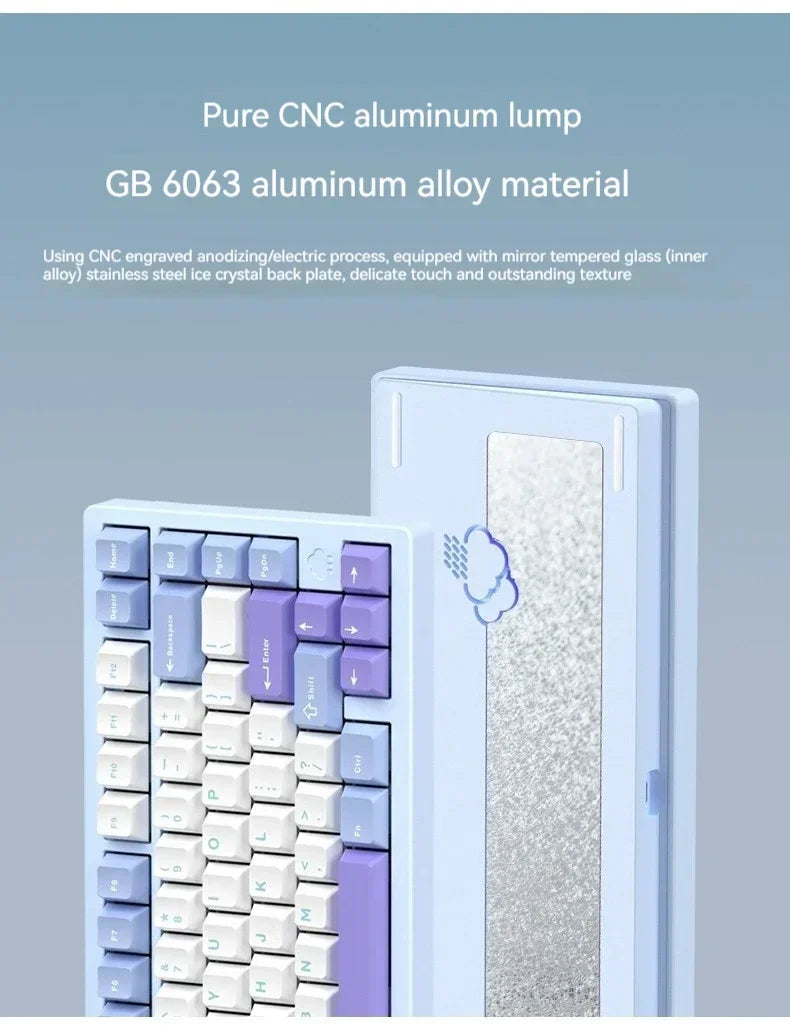 Wob Rainy75 Mechanical Keyboard CNC Aluminum Alloy RGB