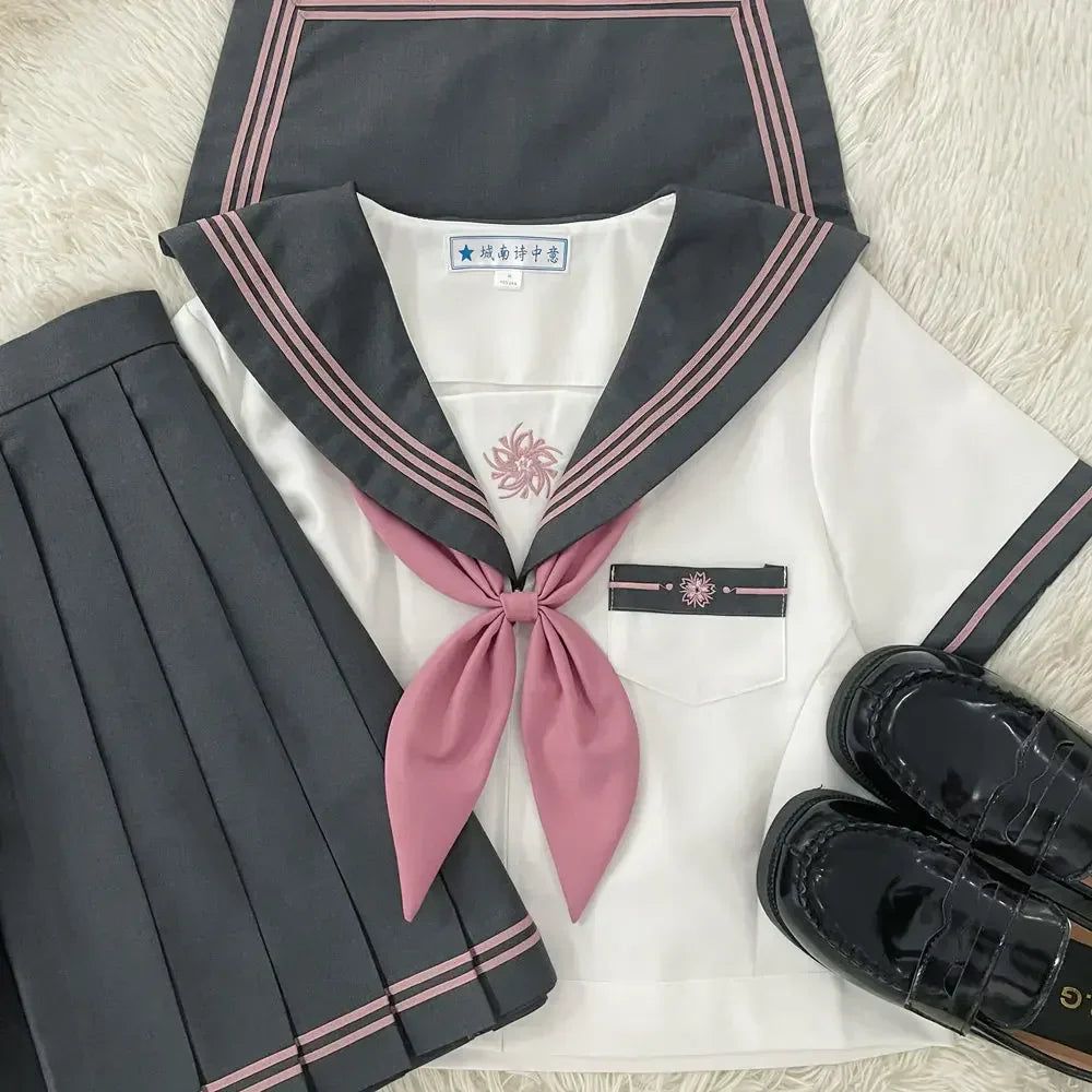 JK uniform suit Japanese college style sweet long