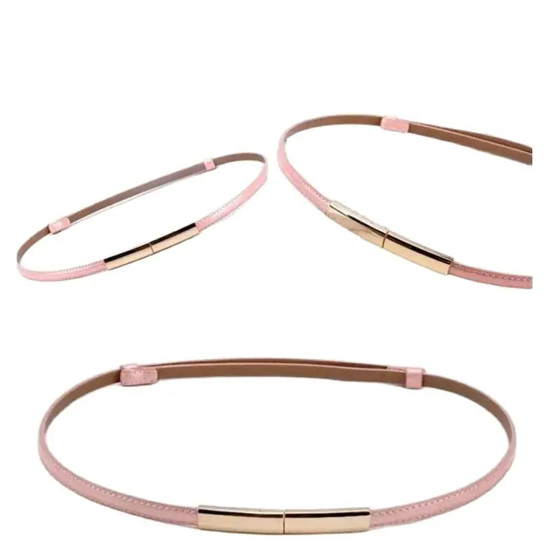 KYLIE PINK 2020 New Fashion Leather Belts for