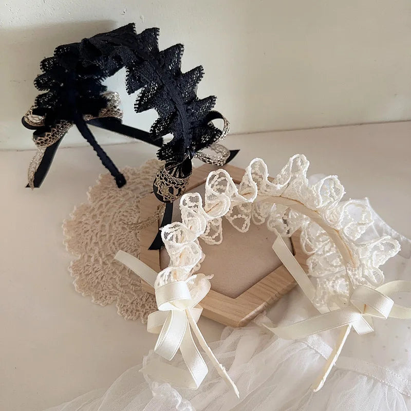 Retro Lace Hairbands for Toddler Girl Sweet Princess