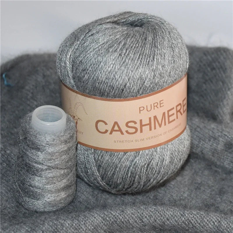 Pure Natural Mongolian Cashmere Yarn Crochet Lana para