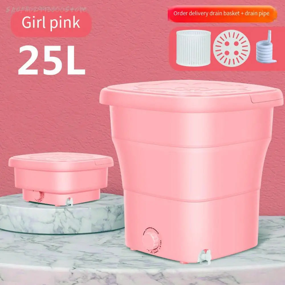 25L Folding Portable Mini Washing Machines with Spin