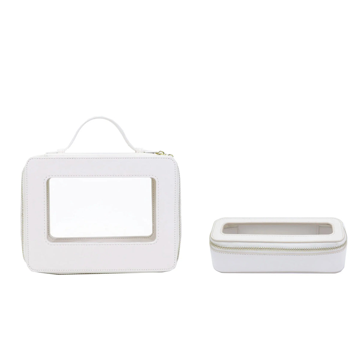 Custom Genuine Leather Travel Cosmetic Bag Set Colorful