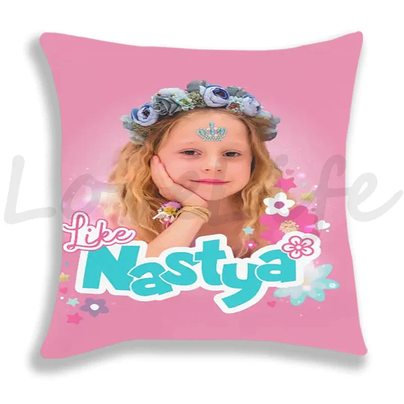 Cute Like Nastya Pillow Case Girls Pillowcase Sofa