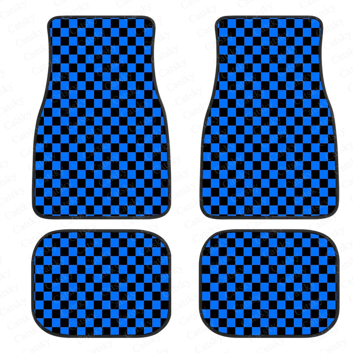 Checkerboard Car Mats Auto Parts Rubber Floor Mats