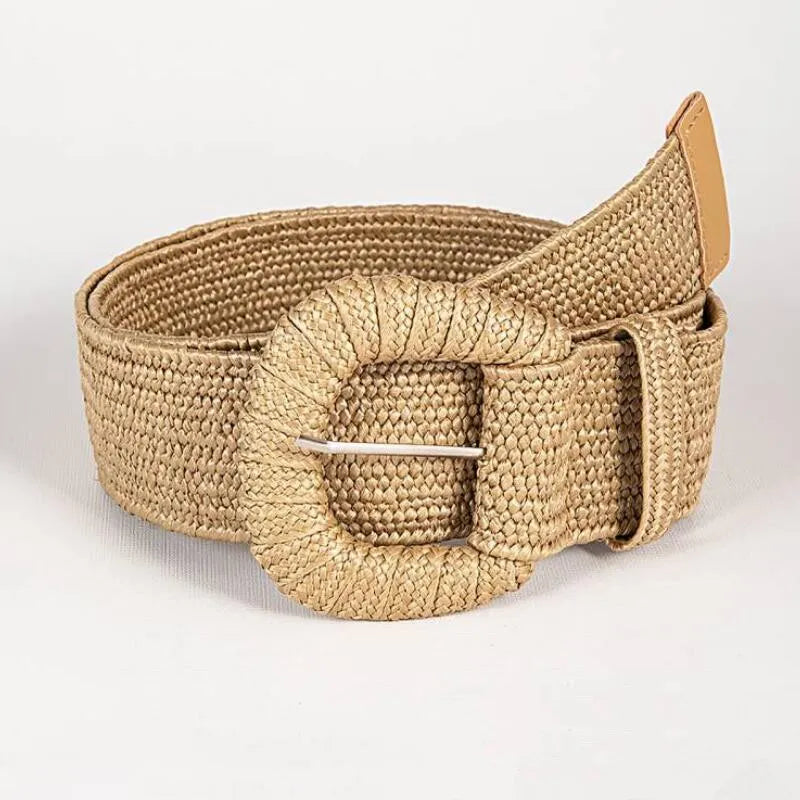 Bohemian Style Hand-woven Black and White Round Buckle