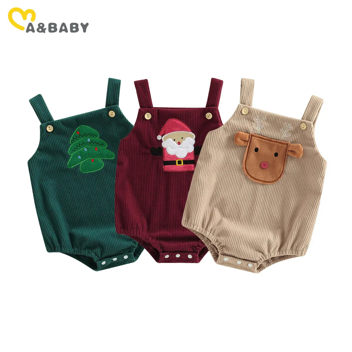 ma&baby 0-18M Christmas Newborn Baby Romper Toddler Infant