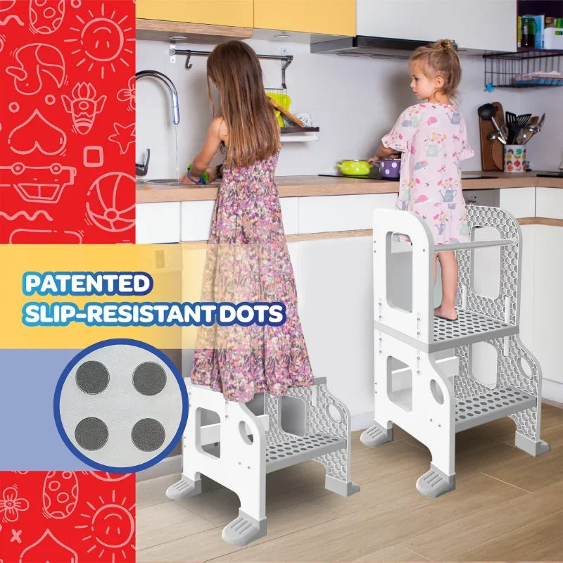 CORE PACIFIC Kitchen Buddy 2-in-1 Stool for Ages