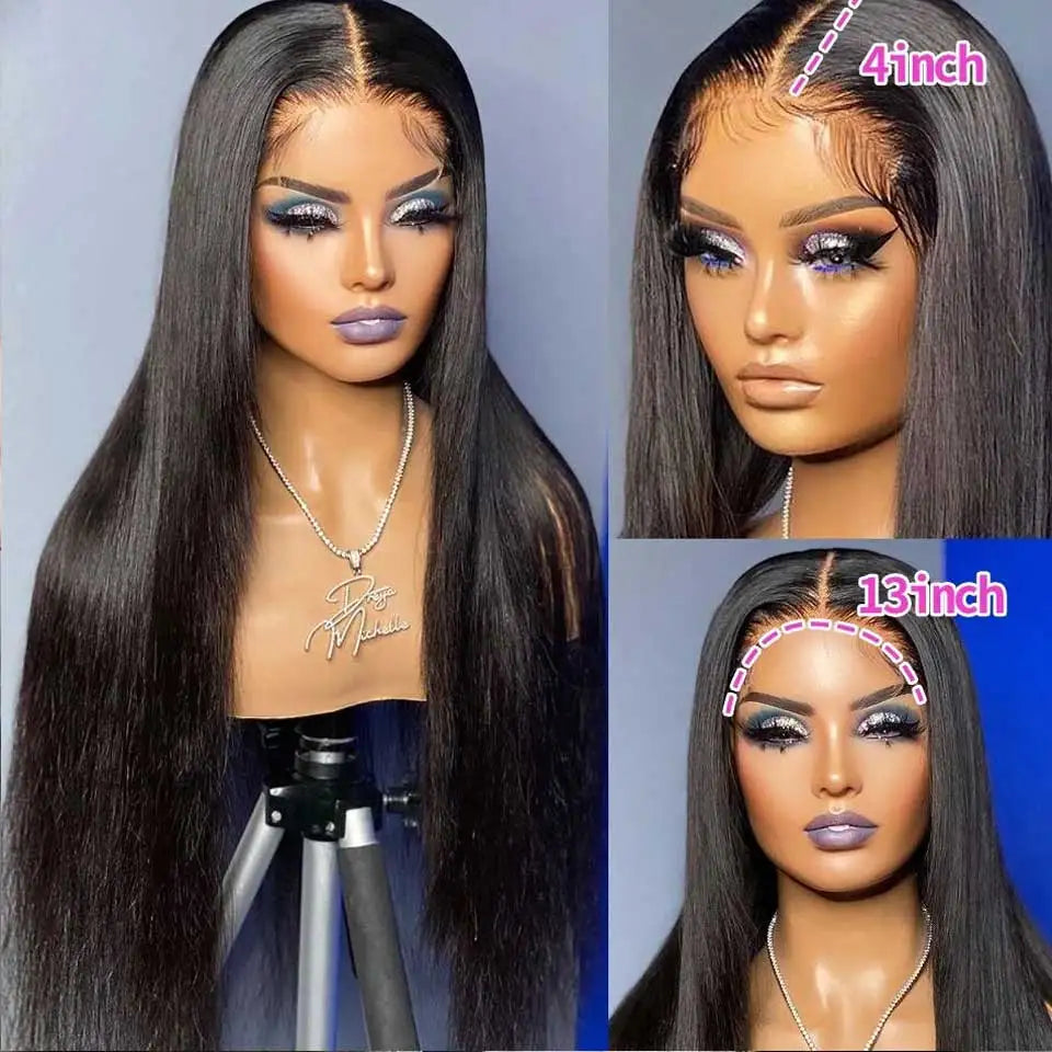 13x6 HD Lace Frontal Wig 34 Inch Straight