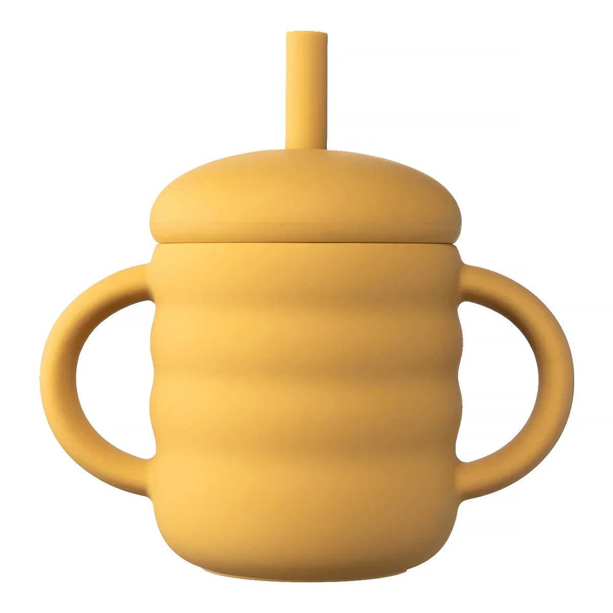 Baby Silicone Cup Portable Drinking Straw Cup Children