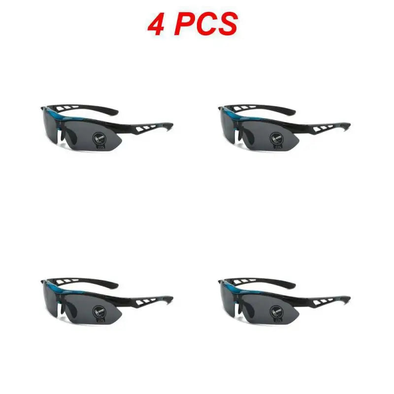 1/2/4PCS Outdoor Men Cycling Sunglasses Road Mountain Riding