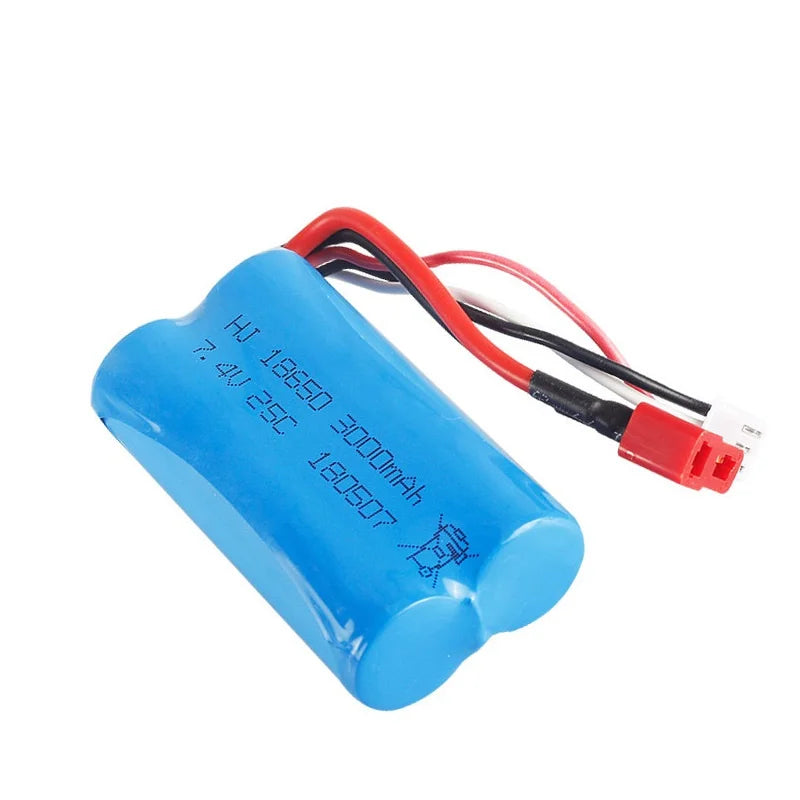 7.4V 3000mAh 18650 Lipo Battery for Wltoys 10428