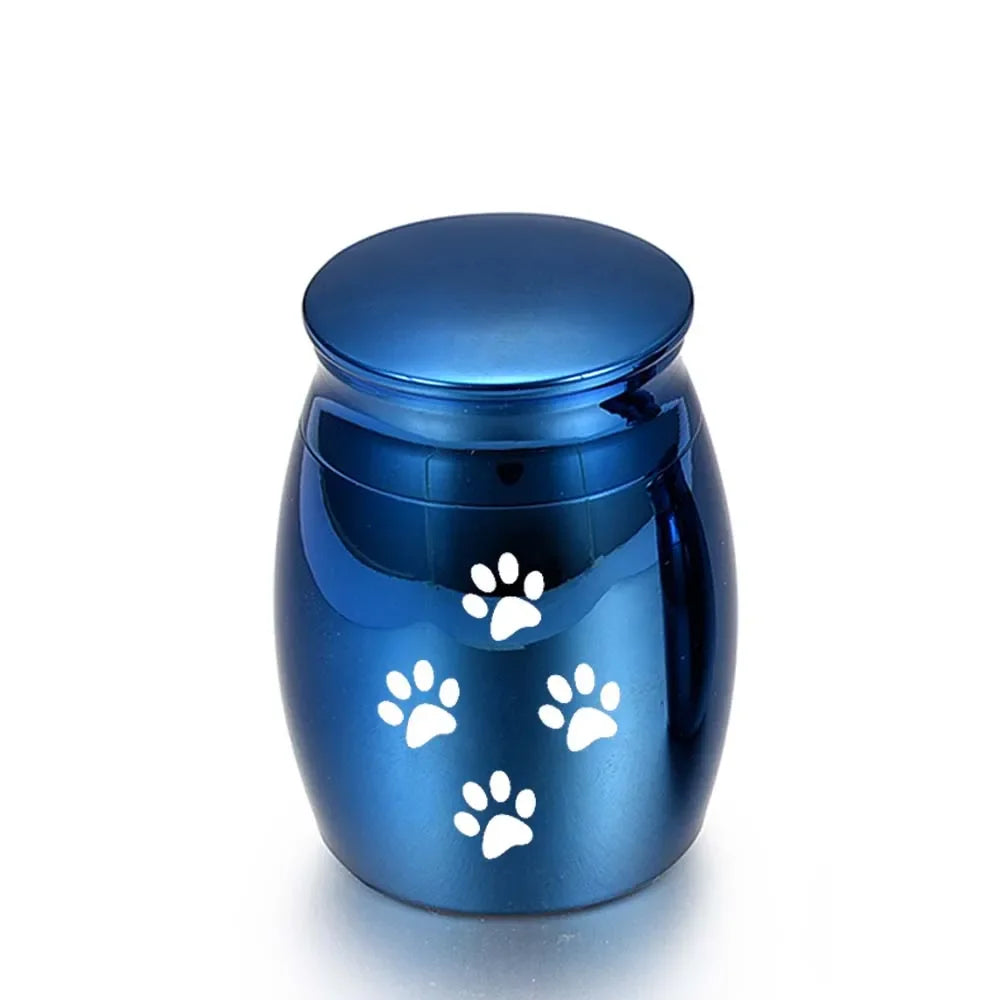 Pet Memorials Pet Urn Dog Paw Print Hair